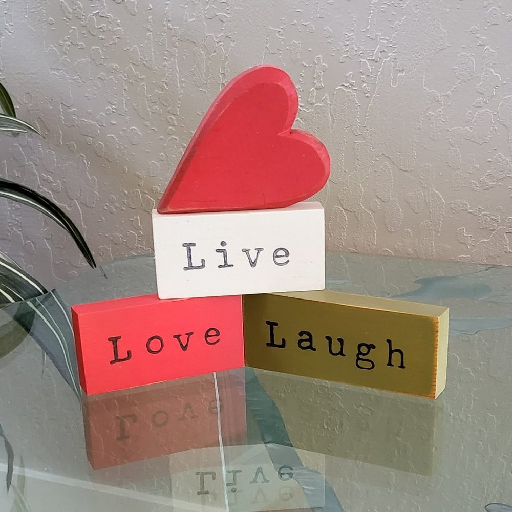 Love, Live, Laugh Blocks